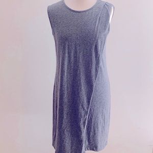 J. Crew Factory Women's Gray Drapey Knit Sleeveless Dress, XS